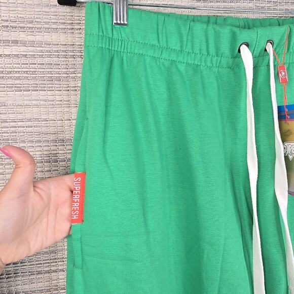 SUPERFRESH Pants Mens Medium Green Limited Edition 08 Joggers Sweatpants Lounge - Picture 3 of 10